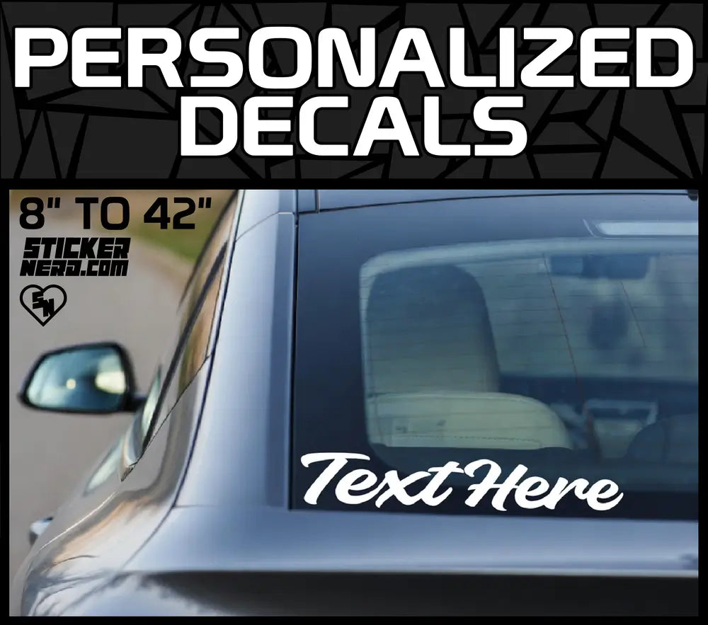 Personalized Decals - Custom Stickers - Custom Vinyl Car Lettering Decals - Window Decals - Custom Boat Stickers