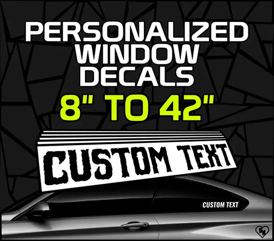 Personalized Window Decals - Custom Car Stickers 