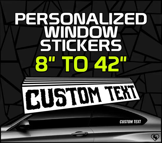 Personalized Window Stickers - Custom Car Decals 
