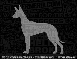 Pharaoh Hound Dog Sticker - Window Decal - STICKERNERD.COM