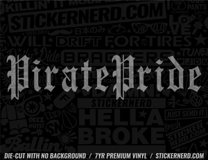 Pirate Pride Sticker - Decal - STICKERNERD.COM