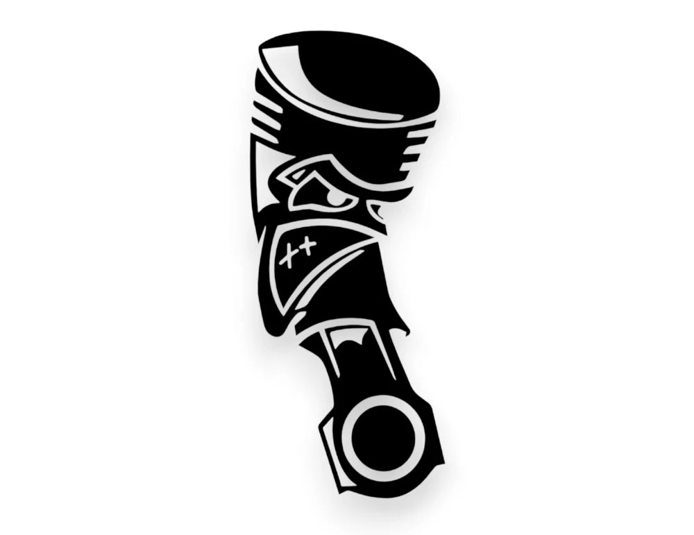 Angry Piston Sticker - Decal - STICKERNERD.COM