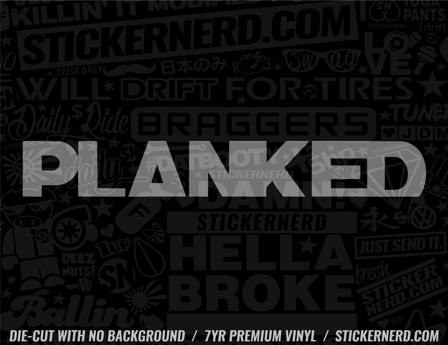 Planked Sticker - Decal - STICKERNERD.COM