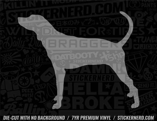 Plott Dog Sticker - Decal - STICKERNERD.COM