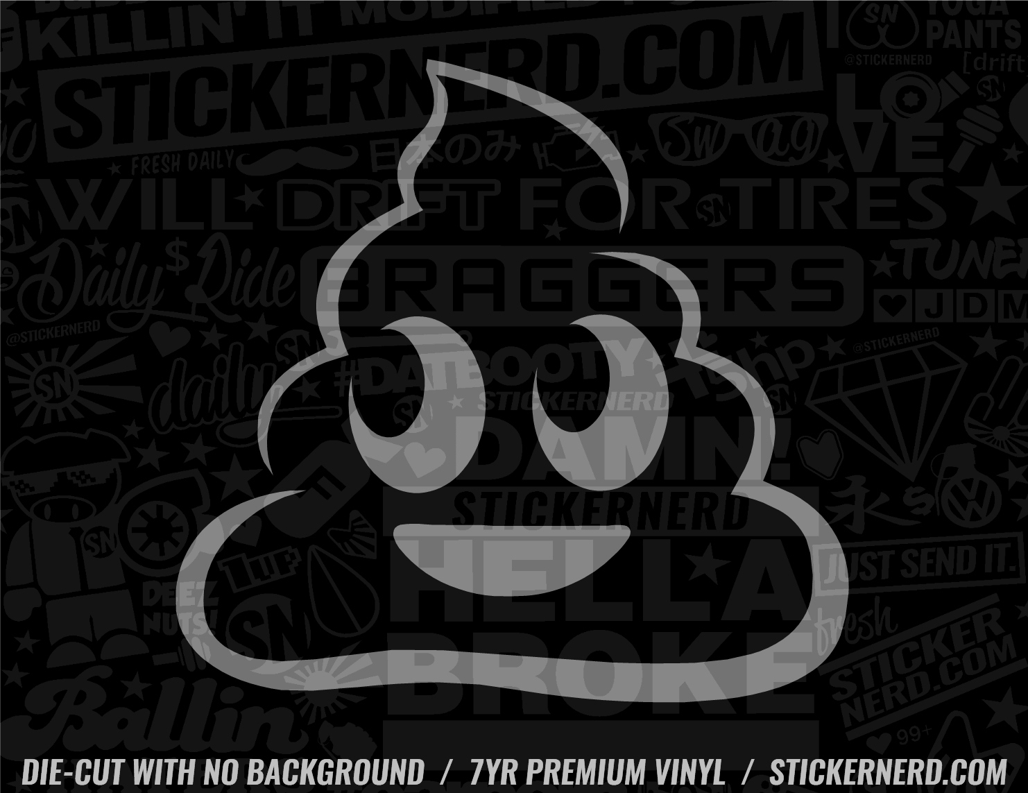 Poop Emoji Sticker – StickerNerd.com