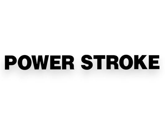 Power Stroke Sticker - Window Decal - STICKERNERD.COM