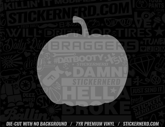 Pumpkin Sticker - Window Decal - STICKERNERD.COM