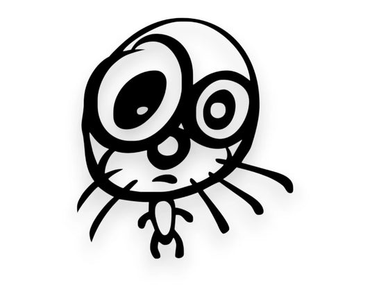 Punched Drift Kitty Sticker - Window Decal - STICKERNERD.COM