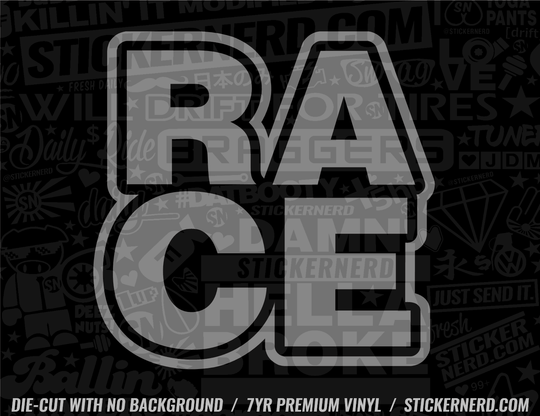 Race Sticker - Decal - STICKERNERD.COM