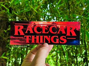 Racecar Things Printed Sticker - STICKERNERD.COM