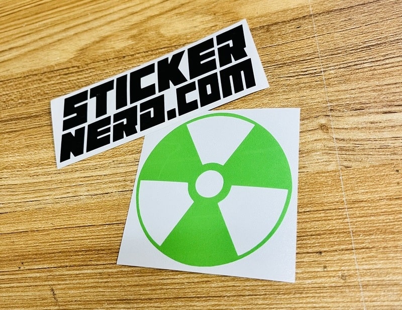 Custom Radioactive Sticker Labels Radioactive Sticker - Hazard Warning Vinyl Decal for Cars & Trucks ...