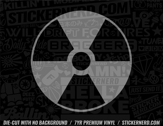 Radioactive Sticker - Window Decal - STICKERNERD.COM