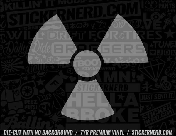 Radioactive Sticker - Hazard Warning Vinyl Decal | StickerNerd.com