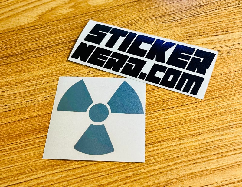 Radioactive Sticker - Hazard Warning Vinyl Decal | StickerNerd.com