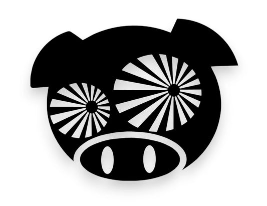 Rally Pig Japan Flag Sticker - Decal - STICKERNERD.COM
