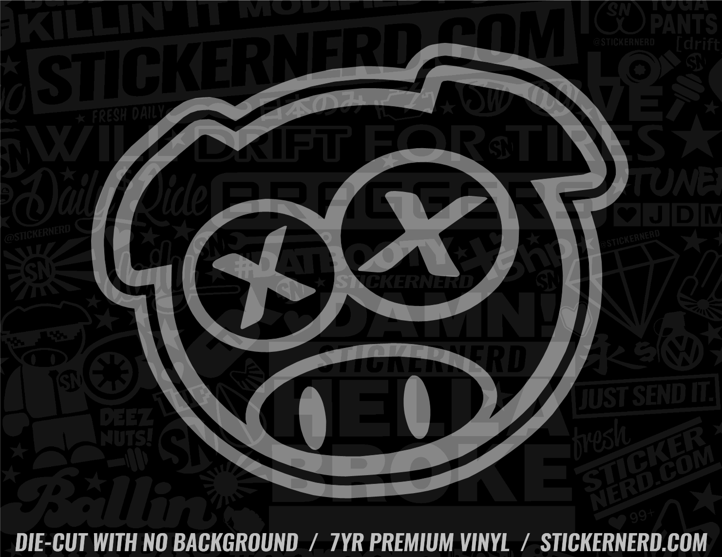 Rally Pig Sticker - Decal - STICKERNERD.COM