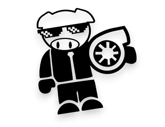 Rally Pig Turbo Sticker - Decal - STICKERNERD.COM
