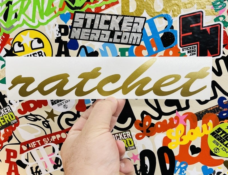 Ratchet Sticker | Funny JDM Car Window Decal | StickerNerd.com