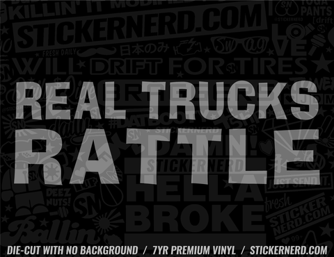 Real Trucks Rattle Sticker - Decal - STICKERNERD.COM