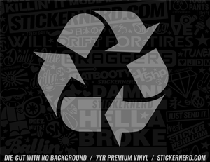 Recycle Logo Sticker - Decal - STICKERNERD.COM
