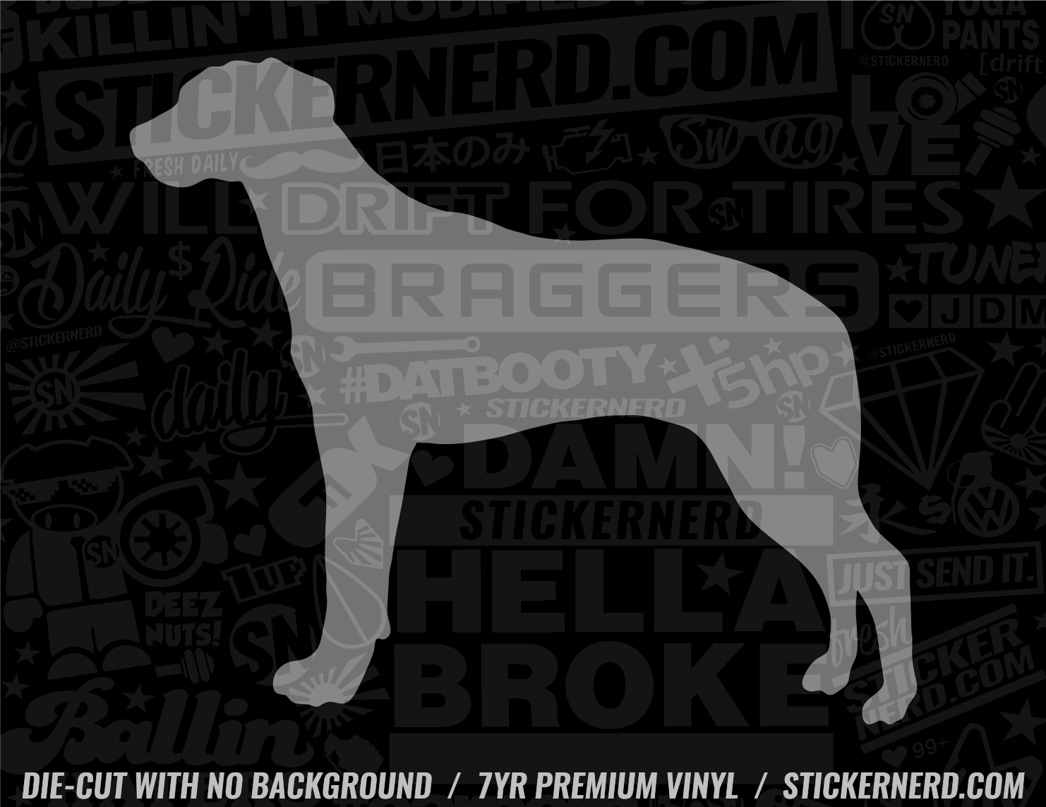 Rhodesian Ridgeback Dog Sticker - Decal - STICKERNERD.COM