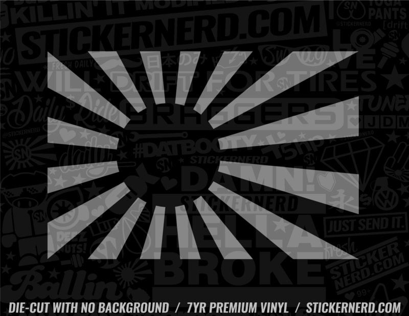 Rising Sun JDM Sticker - Window Decal - STICKERNERD.COM