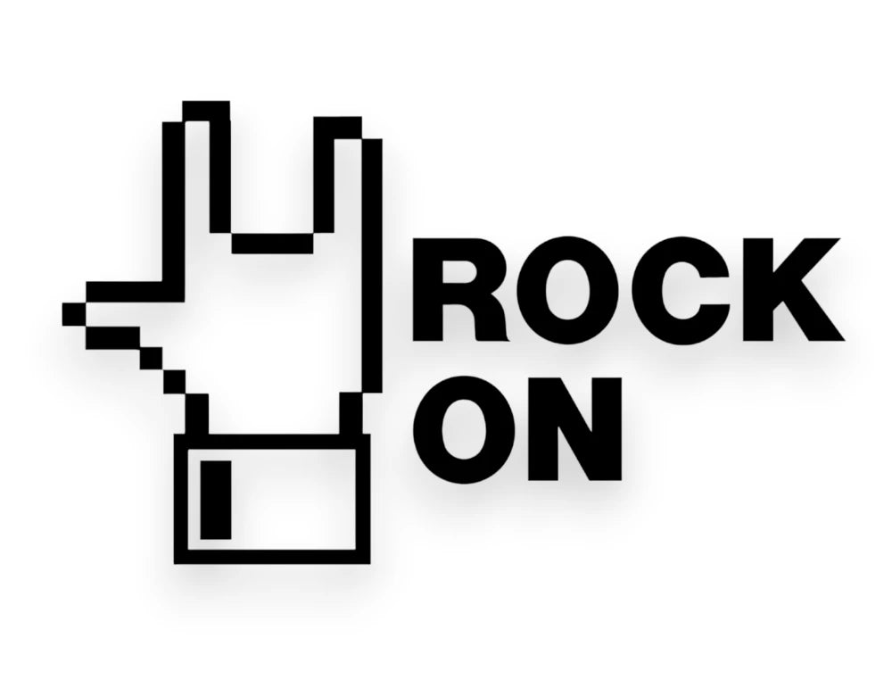 Rock On Sticker - Decal - STICKERNERD.COM
