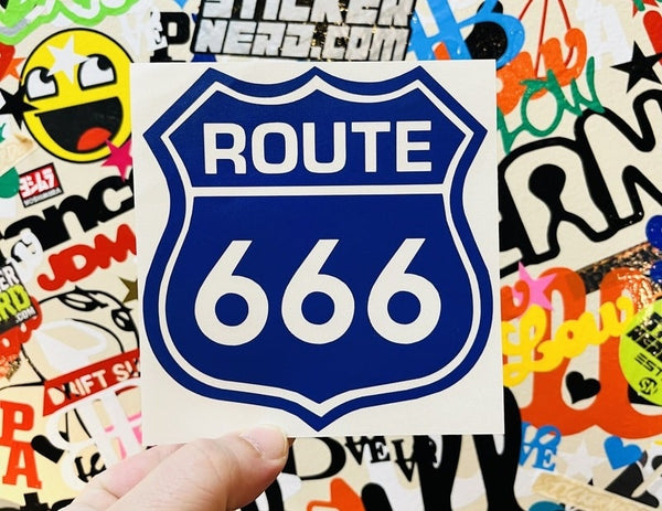 Route 666 Decal - STICKERNERD.COM