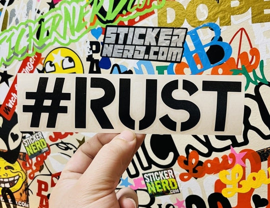 Rust Sticker - Decal - STICKERNERD.COM