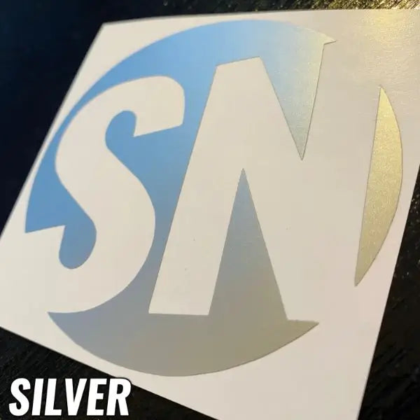 SILVER STICKERS - CAR DECALS - STICKERNERD