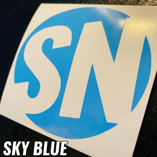 SKY BLUE STICKERS - CAR DECALS - STICKERNERD