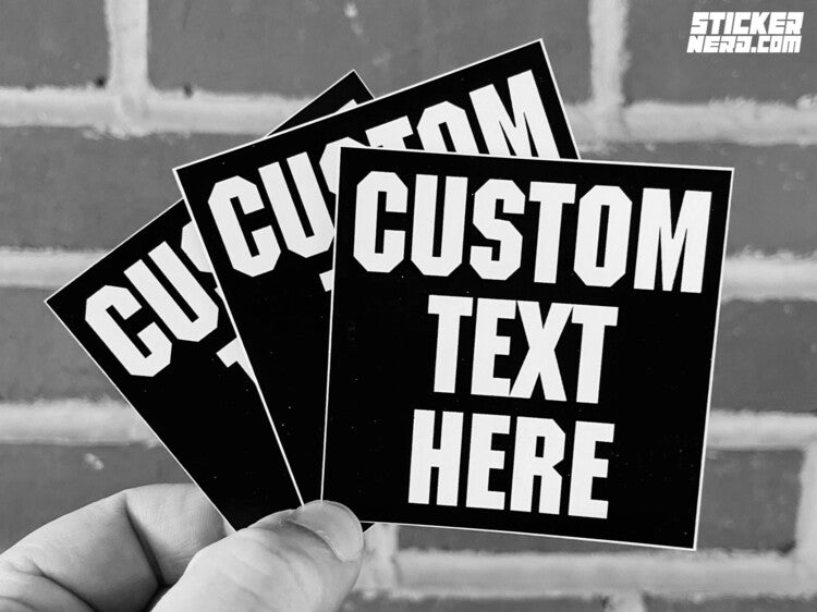 CUSTOM PRINTED SQUARE STICKERS