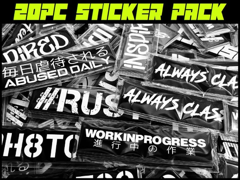 20pc Sticker Pack - Stickerbomb - Kdm Decal - Custom Window Decals - StickerNerd.com