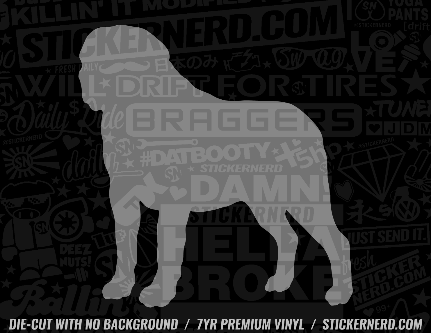 Saint Bernard Dog Sticker - Decal - STICKERNERD.COM