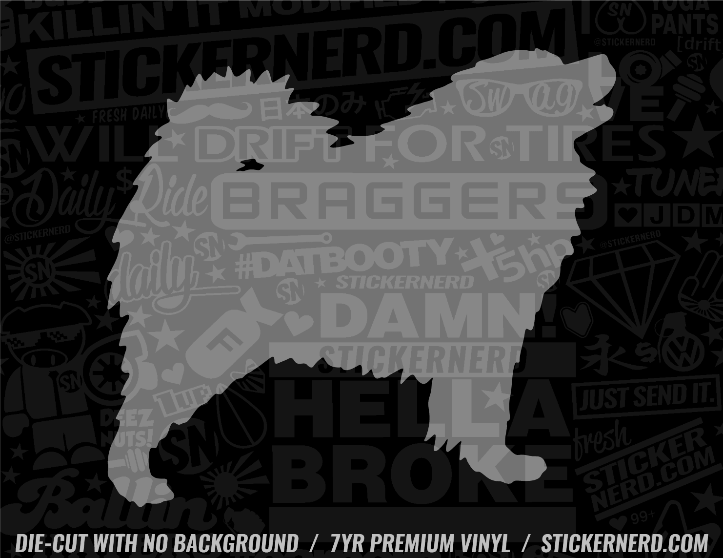 Samoyed Dog Sticker - Window Decal - STICKERNERD.COM