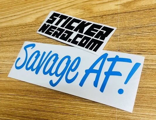 Savage AF Decal - Car Window Decal - STICKERNERD