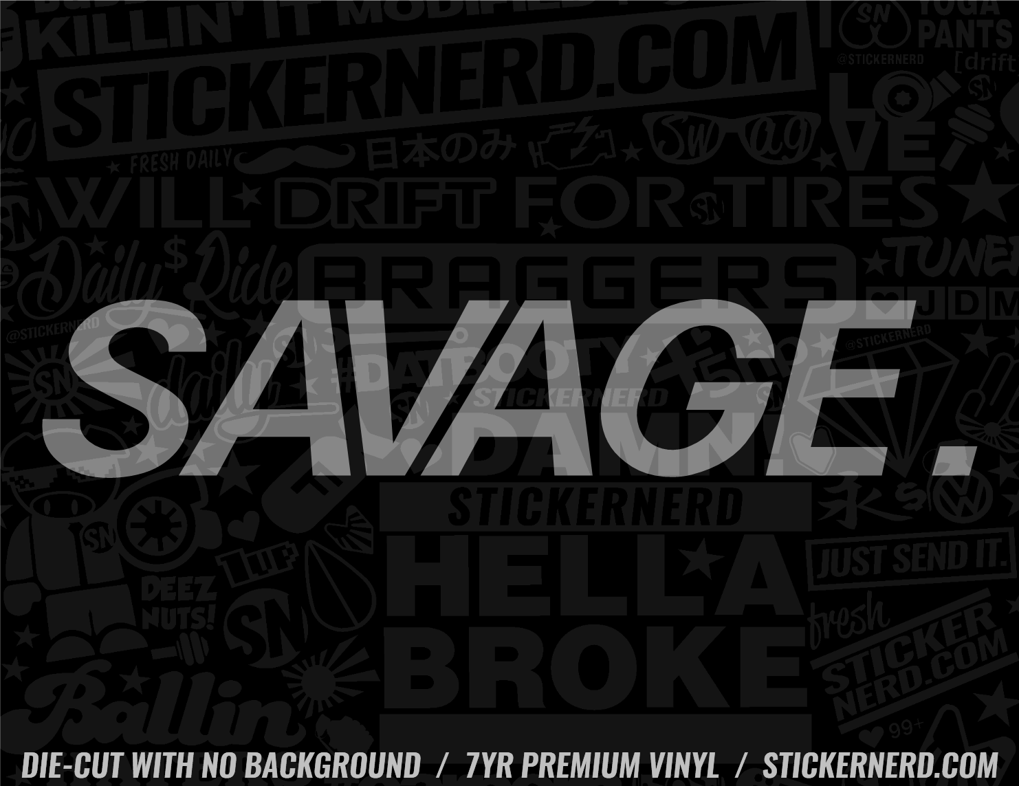 Savage Sticker - Decal - STICKERNERD.COM