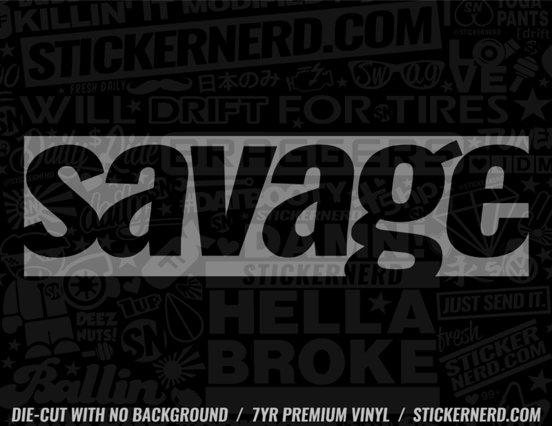 Savage Sticker - Decal - STICKERNERD.COM