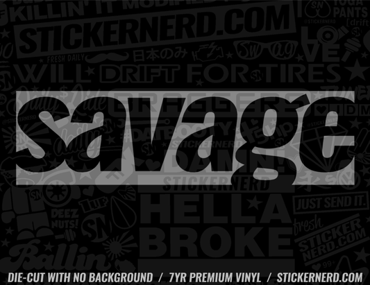 Savage Sticker - Decal - STICKERNERD.COM