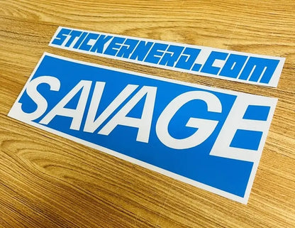 Savage Window Decal - STICKERNERD.COM - Sticker Nerd