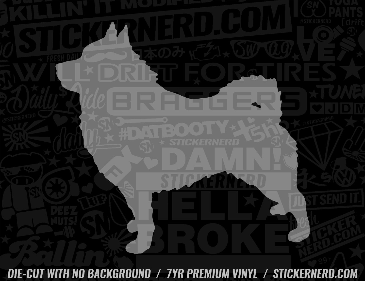 Schipperke Dog Sticker - Window Decal - STICKERNERD.COM