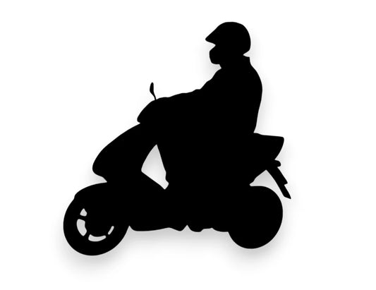 Scooter Sticker - Window Decal - STICKERNERD.COM