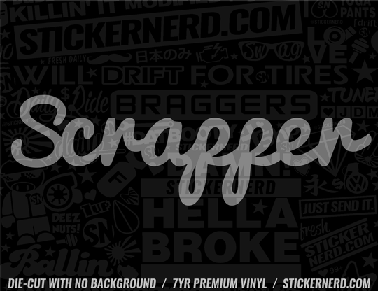 Scrapper Sticker - Decal - STICKERNERD.COM