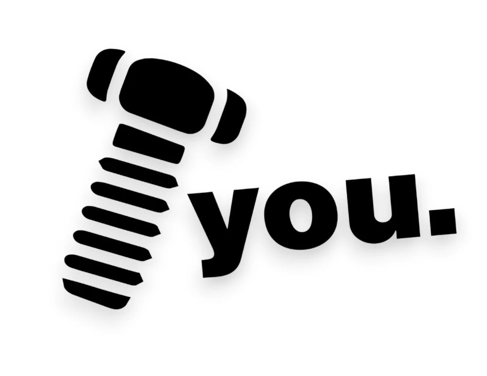 Screw You Sticker - Window Decal - STICKERNERD.COM