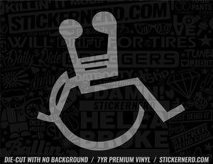 Sex On Wheelchair Sticker - Window Decal - STICKERNERD.COM