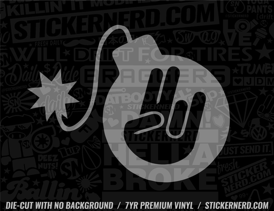 Shocker Bomb Sticker - Decal - STICKERNERD.COM