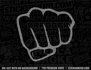 Shocker Fist Sticker - Window Decal - STICKERNERD.COM