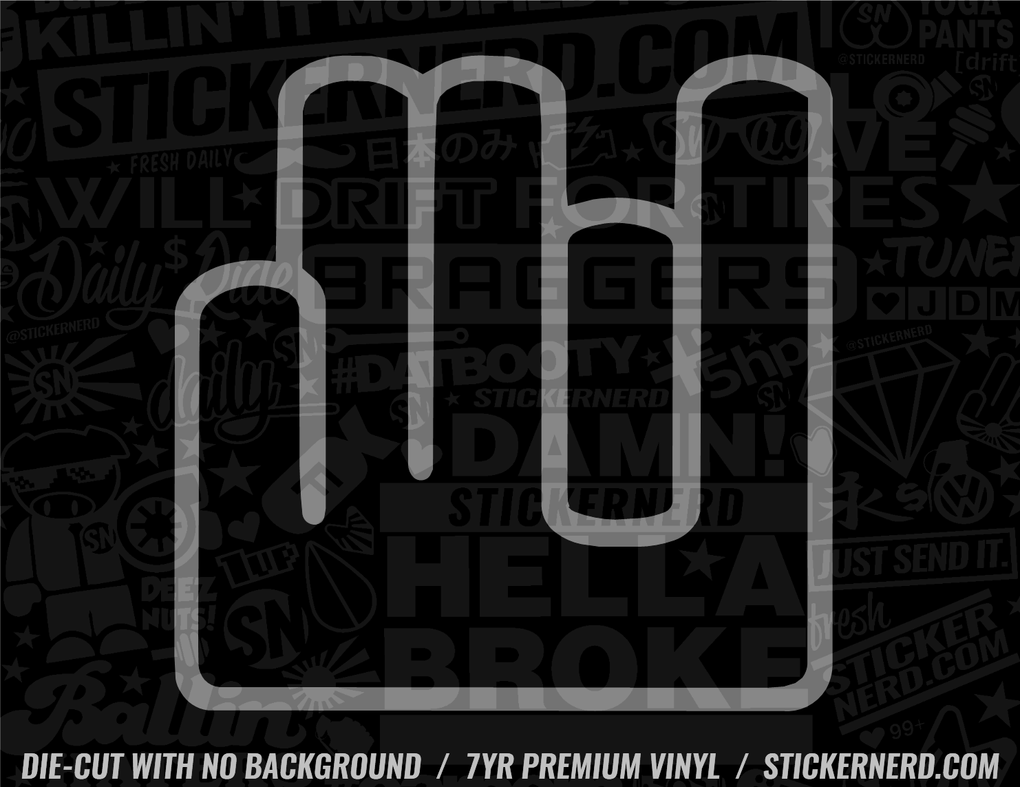 SHOCKER STICKER - VINYL WINDOW DECALS - THE SHOCKER DECAL โ StickerNerd.com