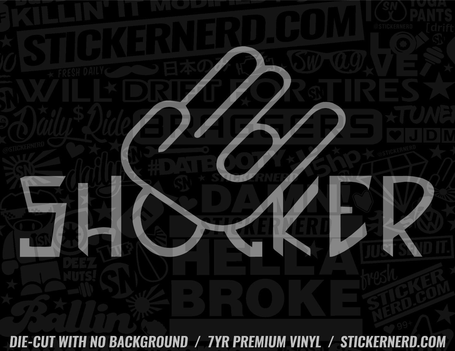 SHOCKER STICKER - VINYL WINDOW DECALS - THE SHOCKER DECAL โ StickerNerd.com