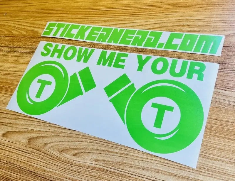 Show Me Your TT Turbo Decal - Car Window Sticker - STICKERNERD